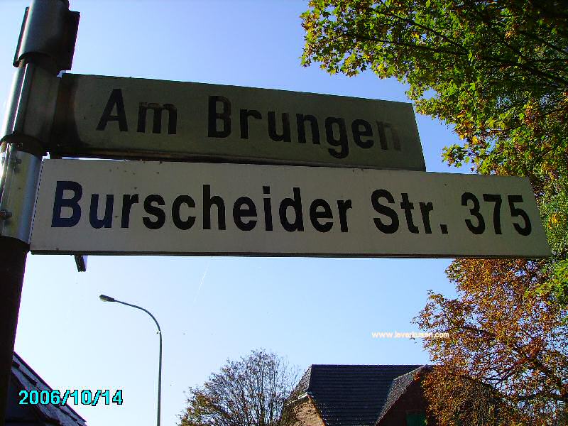 Foto der Am Brungen: Straßenschild Am Brungen