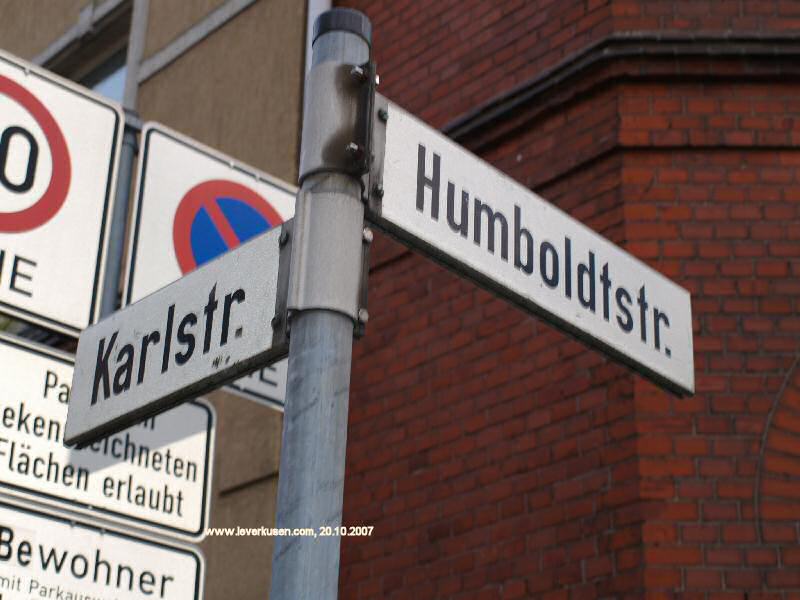 Foto der Humboldtstraße: Straßenschild Humboldtstr.