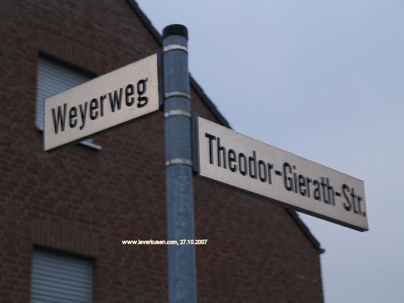 Straßenschild Theodor-Gierath-Str.