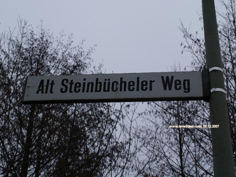 Foto der Alt Steinbücheler Weg: Straßenschild Alt Steinbücheler Weg