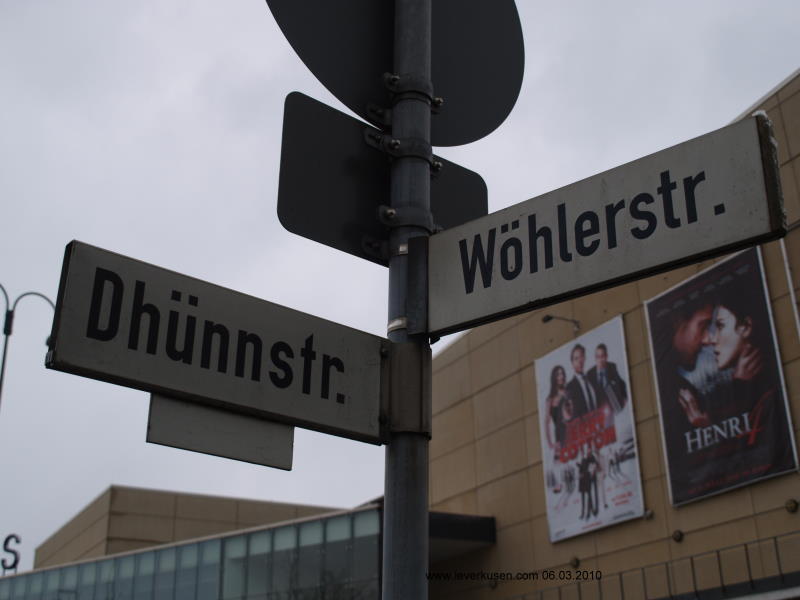 Straßenschild Wöhlerstr.