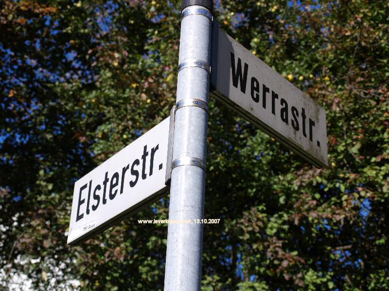 Foto der Elsterstr.: Straßenschild Elsterstr.