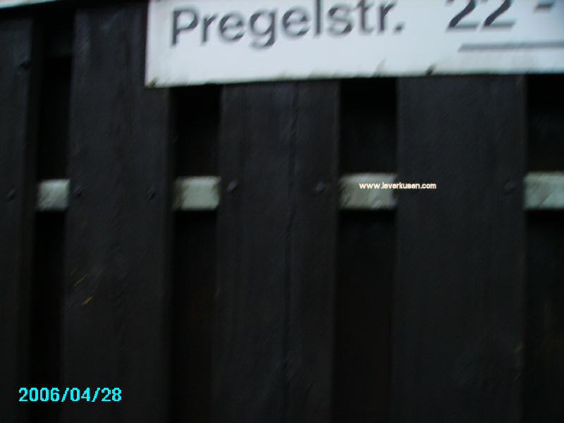 Foto der Pregelstr.: Straßenschild Pregelstr.