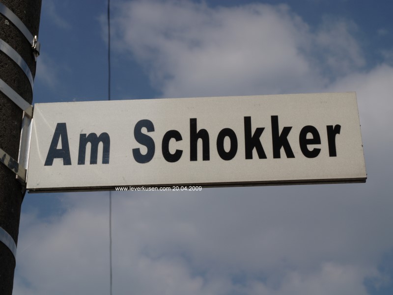 Foto der Am Schokker: Am Schokker, Straßenschild
