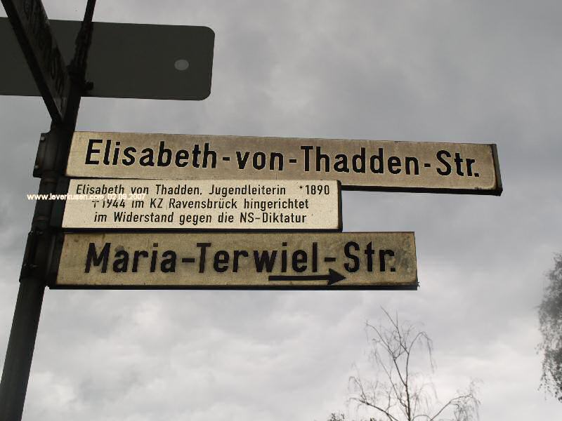 Foto der Maria-Terwiel-Str.: Straßenschild Maria-Terwiel-Str.