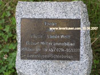 Plakette Laga-Baum Helmut M�ller Immobilien