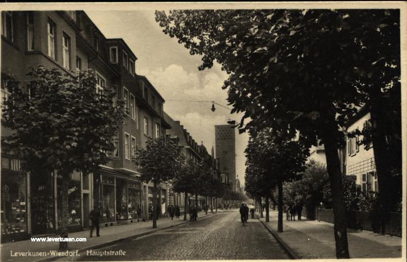 Postkarte Hauptstraße Wiesdorf