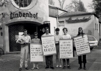 Demo vor dem Lindenhof