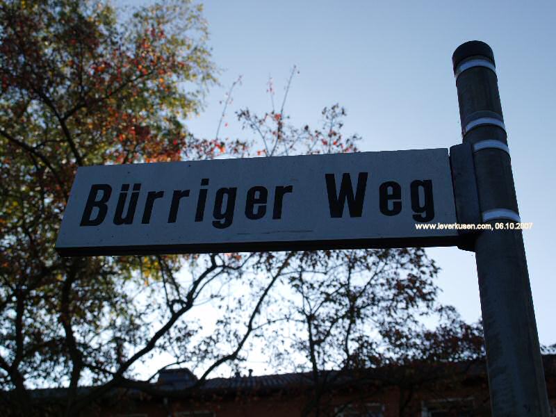 Foto der Bürriger Weg: Straßenschild Bürriger Weg