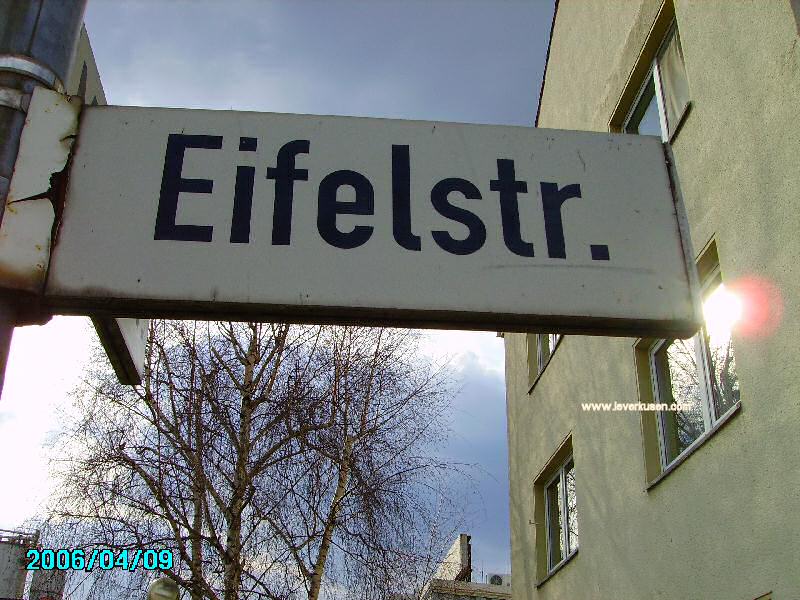 Foto der Eifelstr.: Straßenschild Eifelstr.