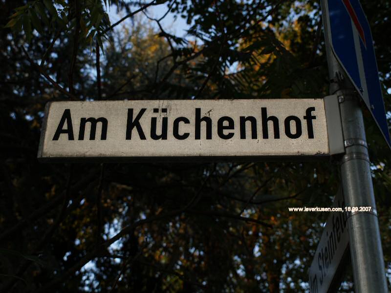 Foto der Am Küchenhof: Straßenschild Am Küchenhof