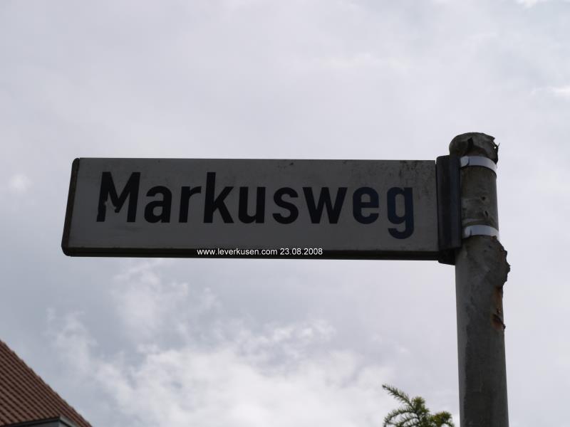 Foto der Markusweg: Straßenschild Markusweg