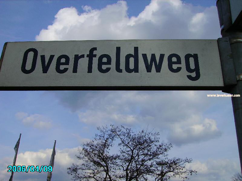 Foto der Overfeldweg: Straßenschild Overfeldweg