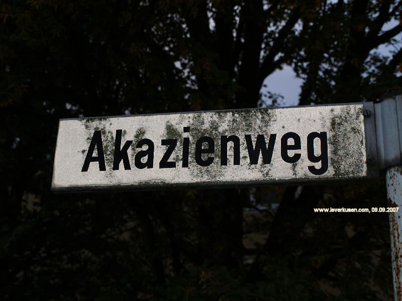 Foto der Akazienweg: Straßenschild Akazienweg