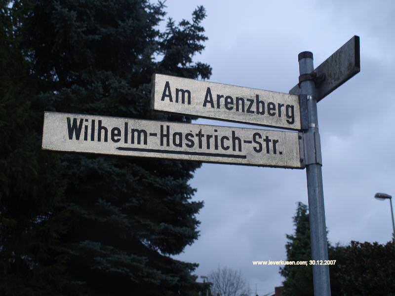 Foto der Wilhelm-Hastrich-Str.: Straßenschild Wilhelm-Hastrich-Str.