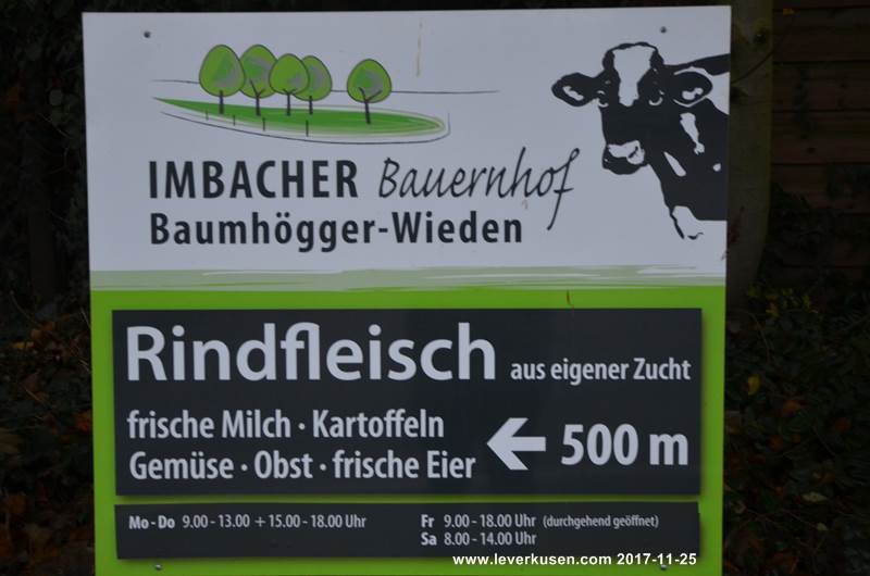 Imbacher Bauernhof, Schild