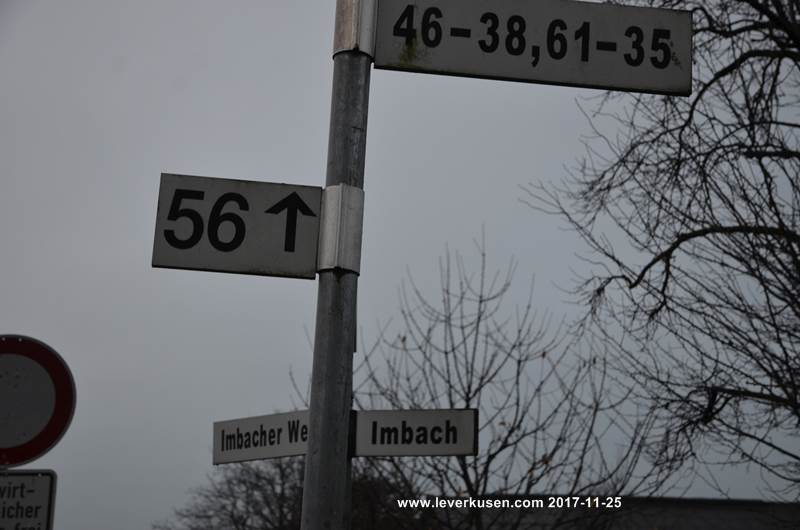 Imbach/Imbacher Weg, Schild