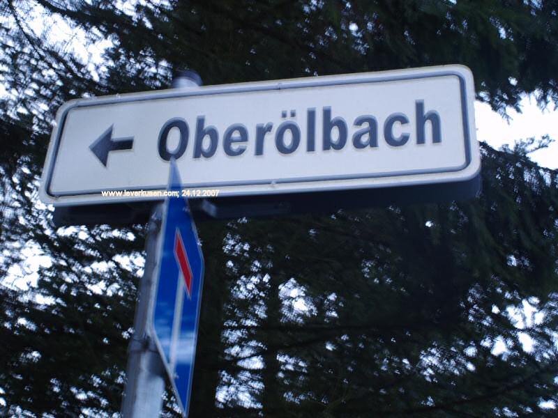 Straßenschild Oberölbach