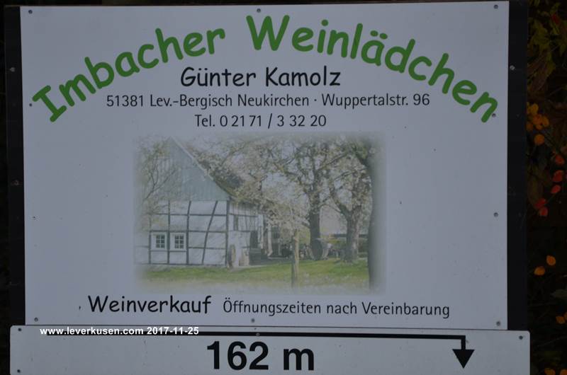 Imbacher Weinlädchen, Schild