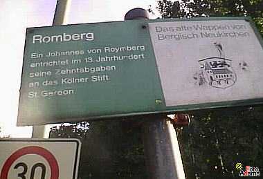 Romberg, Schild