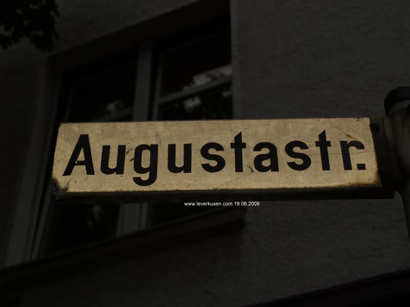Augustastr., Straßenschild