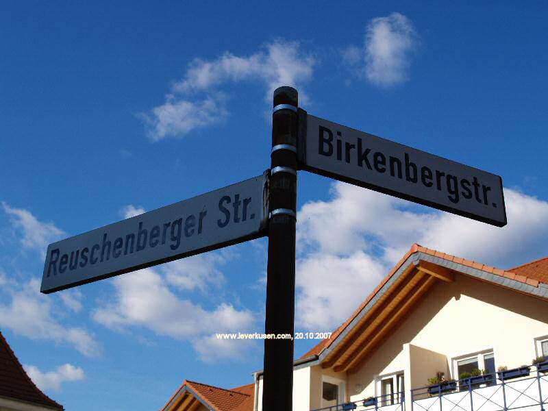 Foto der Birkenbergstraße: Straßenschild Birkenbergstraße