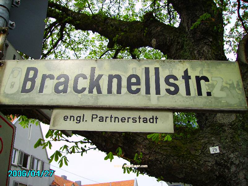 Straßenschild Bracknellstr.