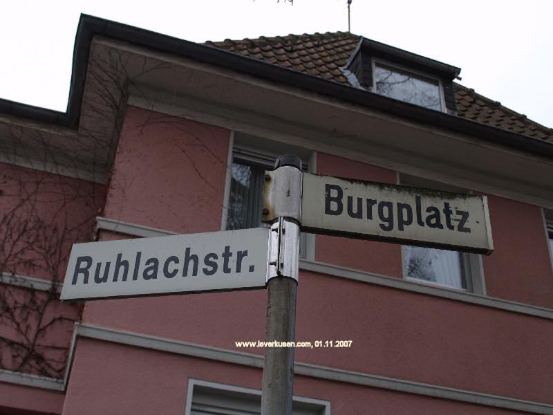 Foto der Burgplatz: Straßenschild Burgplatz