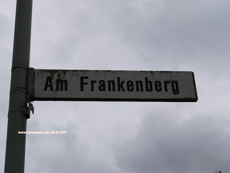 Straßenschild Am Frankenberg