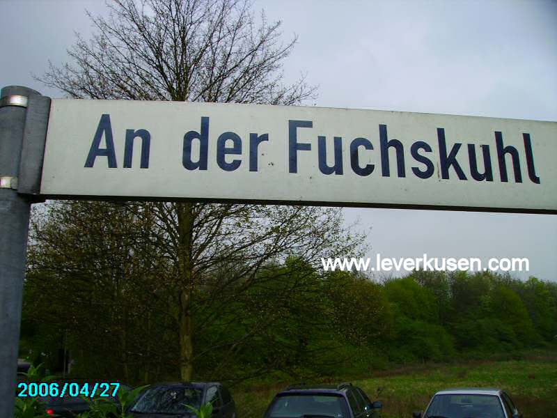 Foto der An der Fuchskuhl: Straßenschild An der Fuchskuhl