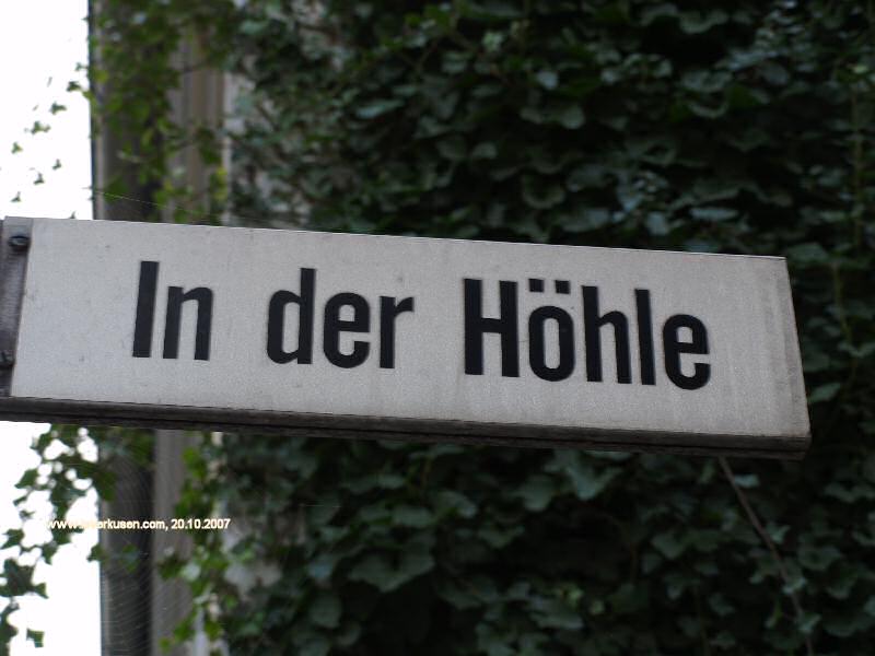 Foto der In der Höhle: Straßenschild In der Höhle