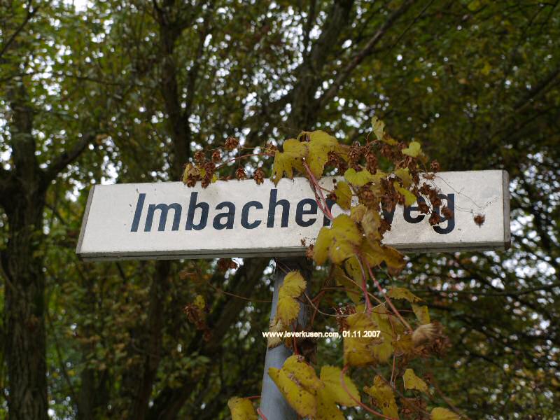 Foto der Imbacher Weg: Straßenschild Imbacher Weg