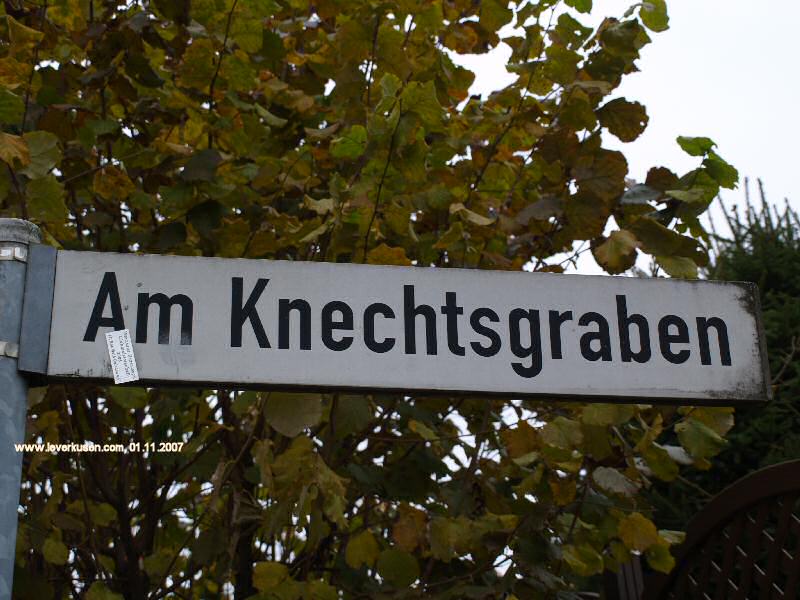 Foto der Am Knechtsgraben: Straßenschild Am Knechtsgraben