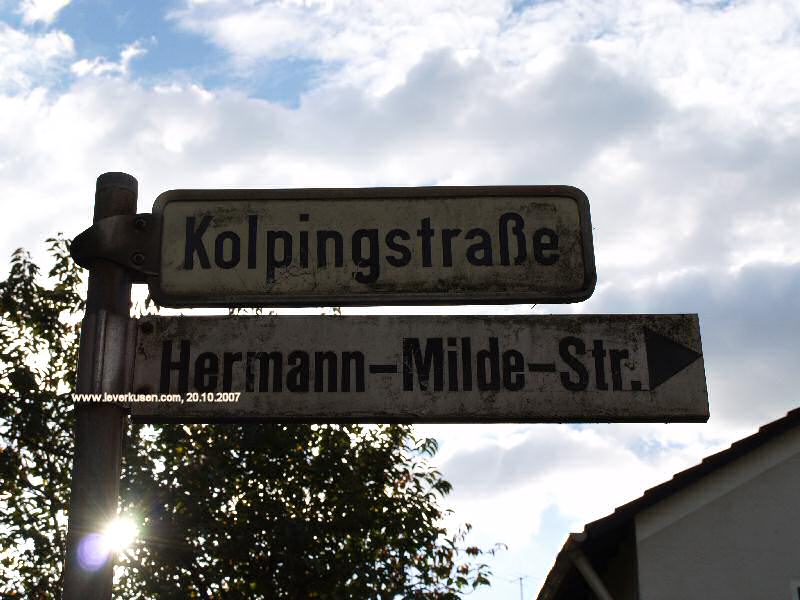 Foto der Kolpingstr.: Straßenschild Kolpingstr.