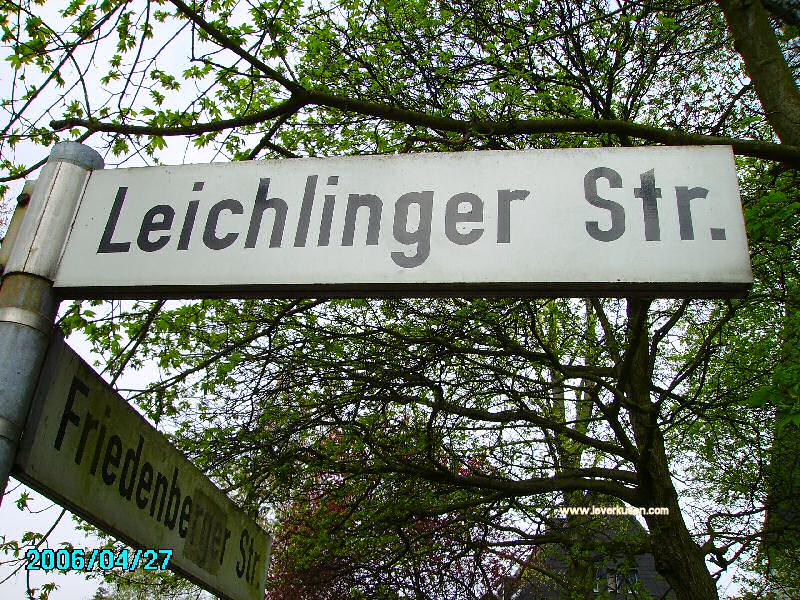Foto der Leichlinger Str.: Straßenschild Leichlinger Str.