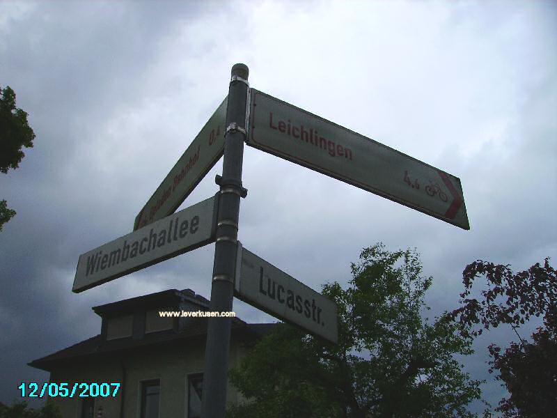 Foto der Lucasstr.: Straßenschild Lucasstraße