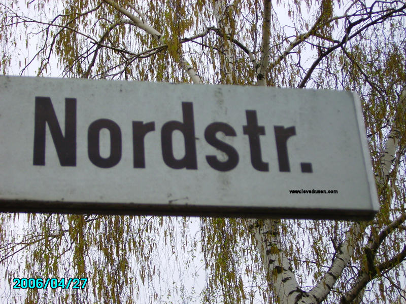 Foto der Nordstr.: Straßenschild Nordstraße