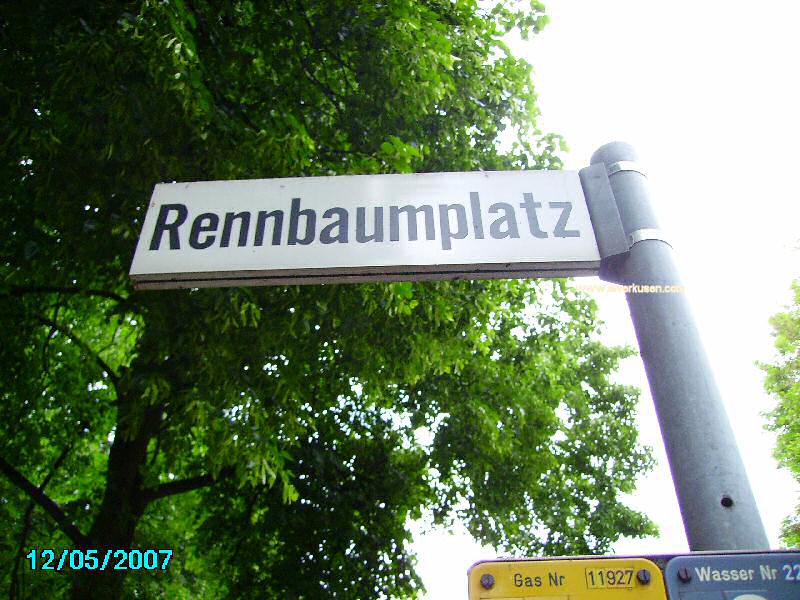 Foto der Rennbaumplatz: Straßenschild Rennbaumplatz