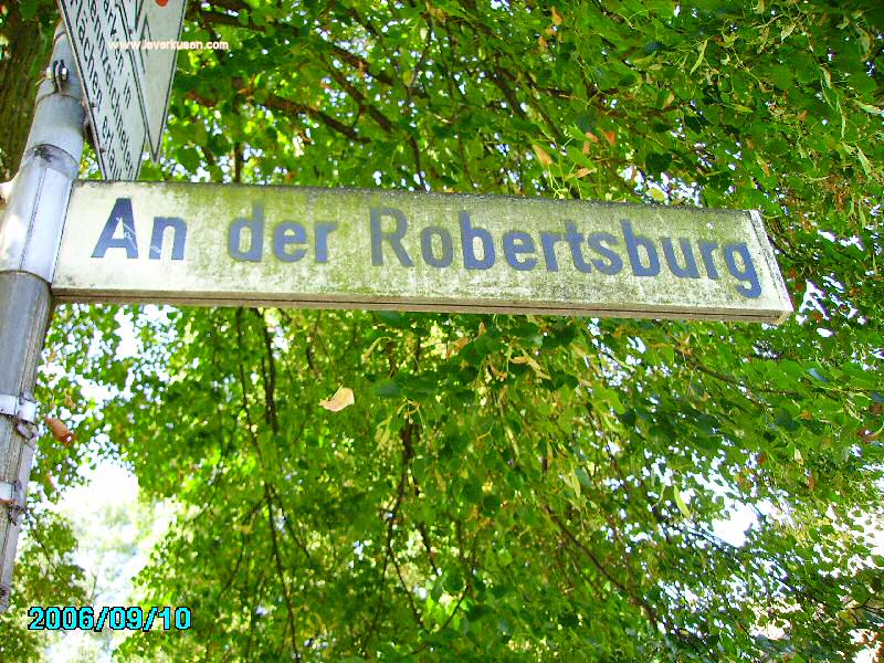 Foto der An der Robertsburg: Straßenschild An der Robertsburg