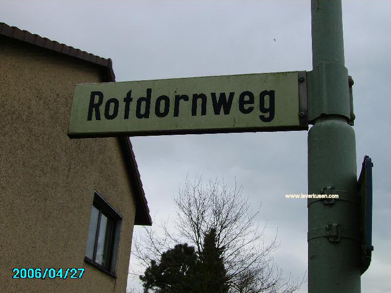 Foto der Rotdornweg: Straßenschild Rotdornweg