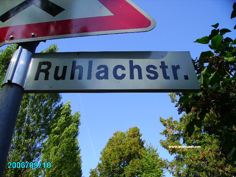 Foto der Ruhlachstr.: Straßenschild Ruhlachstr.