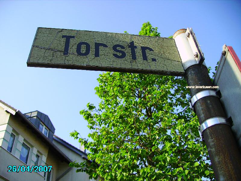 Foto der Torstr.: Straßenschild Torstraße