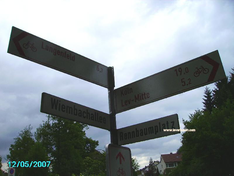 Foto der Wiembachallee: Straßenschild Wiembachallee