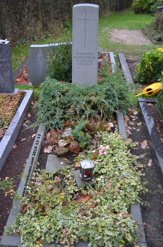 Friedhof Quettingen: Grab Johannes Boddenberg