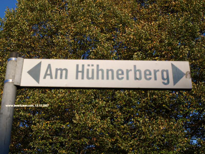 Foto der Am Hühnerberg: Straßenschild Am Hühnerberg