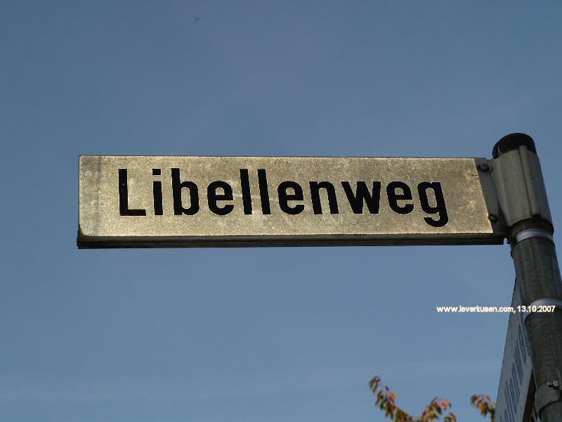 Foto der Libellenweg: Straßenschild Libellenweg