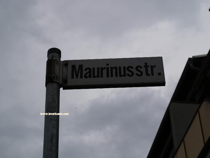 Foto der Maurinusstr.: Straßenschild Maurinusstr.