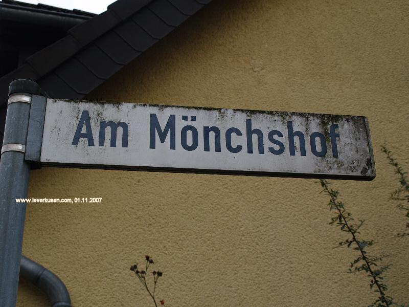 Foto der Am Mönchshof: Straßenschild Am Mönchshof