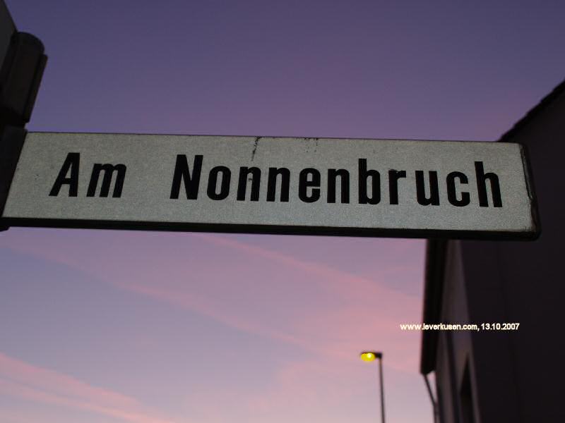 Foto der Am Nonnenbruch: Straßenschild Am Nonnenbruch