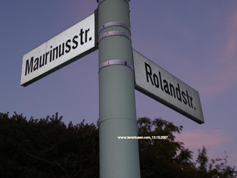 Foto der Rolandstr.: Straßenschild Rolandstr.